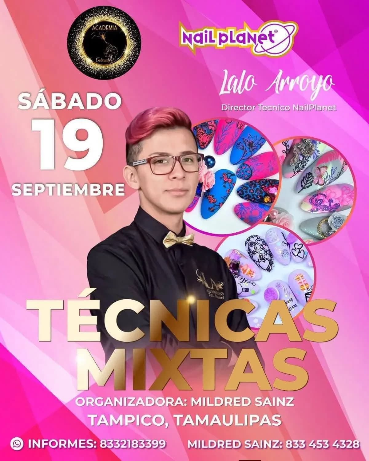 Técnicas Mixtas: Stamping, técnicas en 3D, cristalería, entre otros.