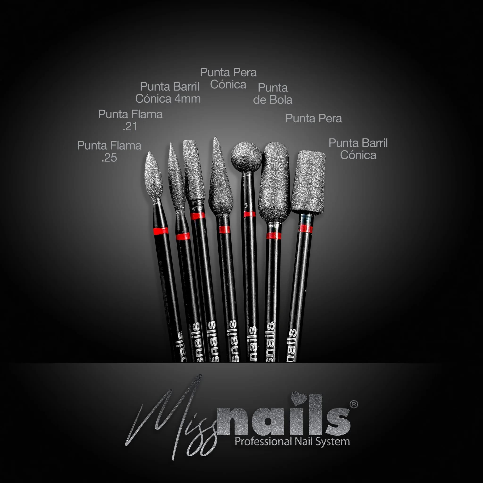 Punta Barril Cónica Miss Nails