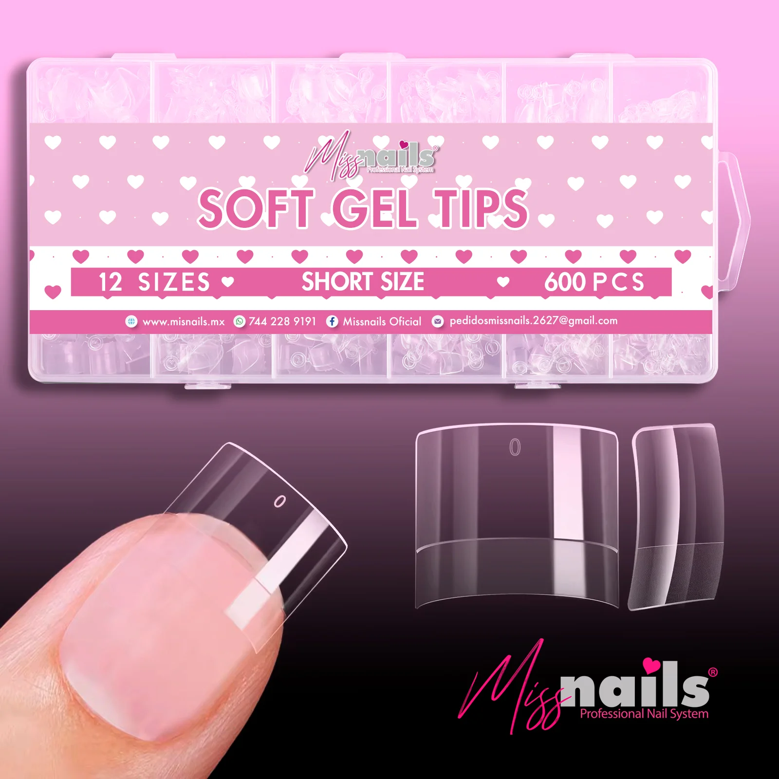 Tip Short Square Miss Nails