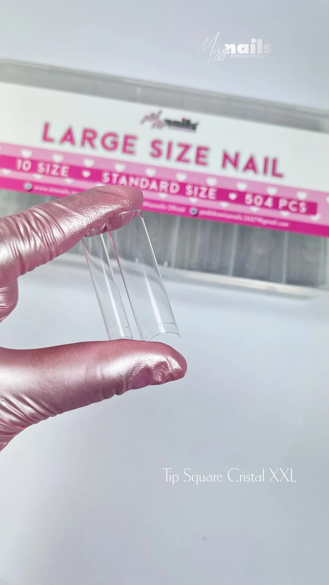 Tip Square Cristal XXL Miss Nails