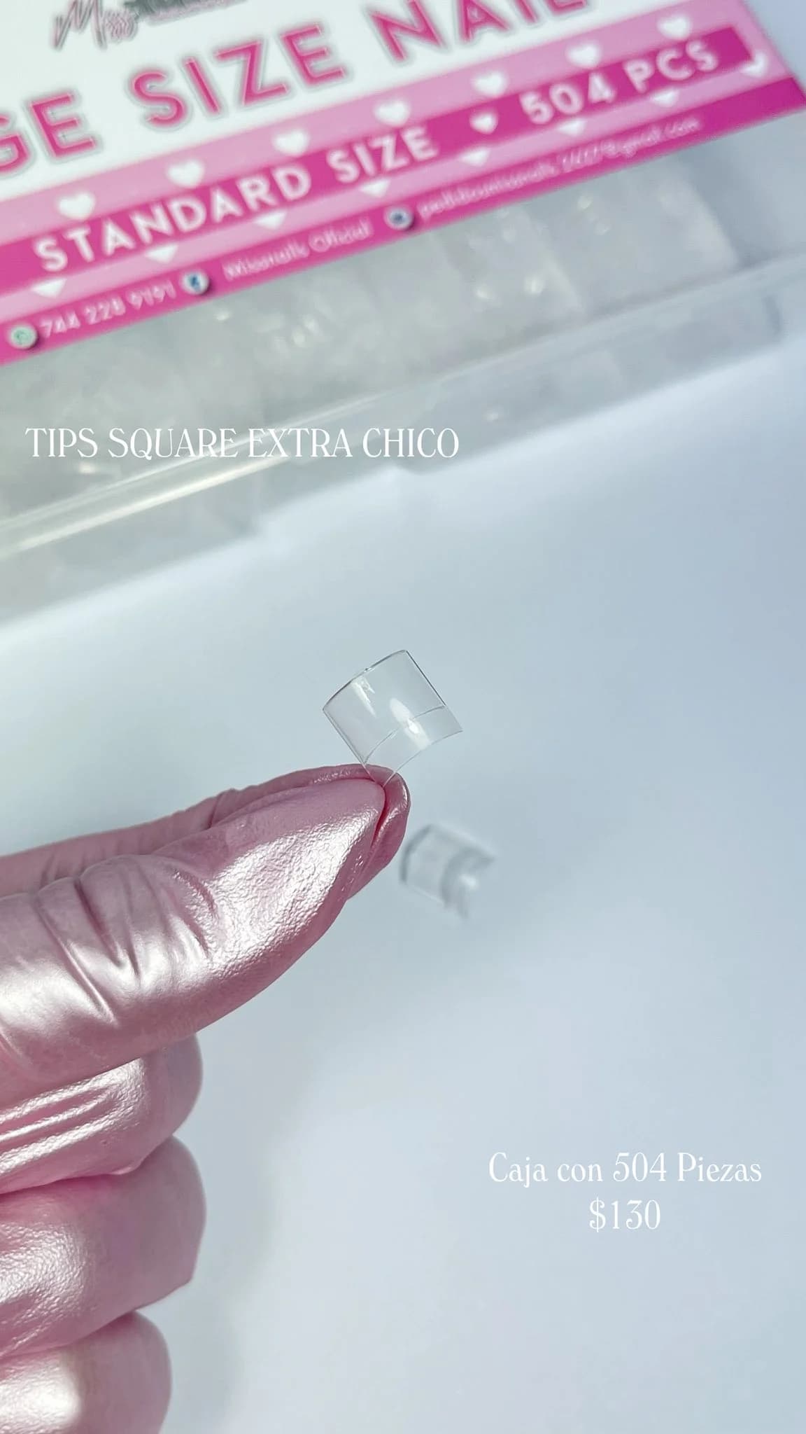 Tip Square Extra Chico Miss Nails