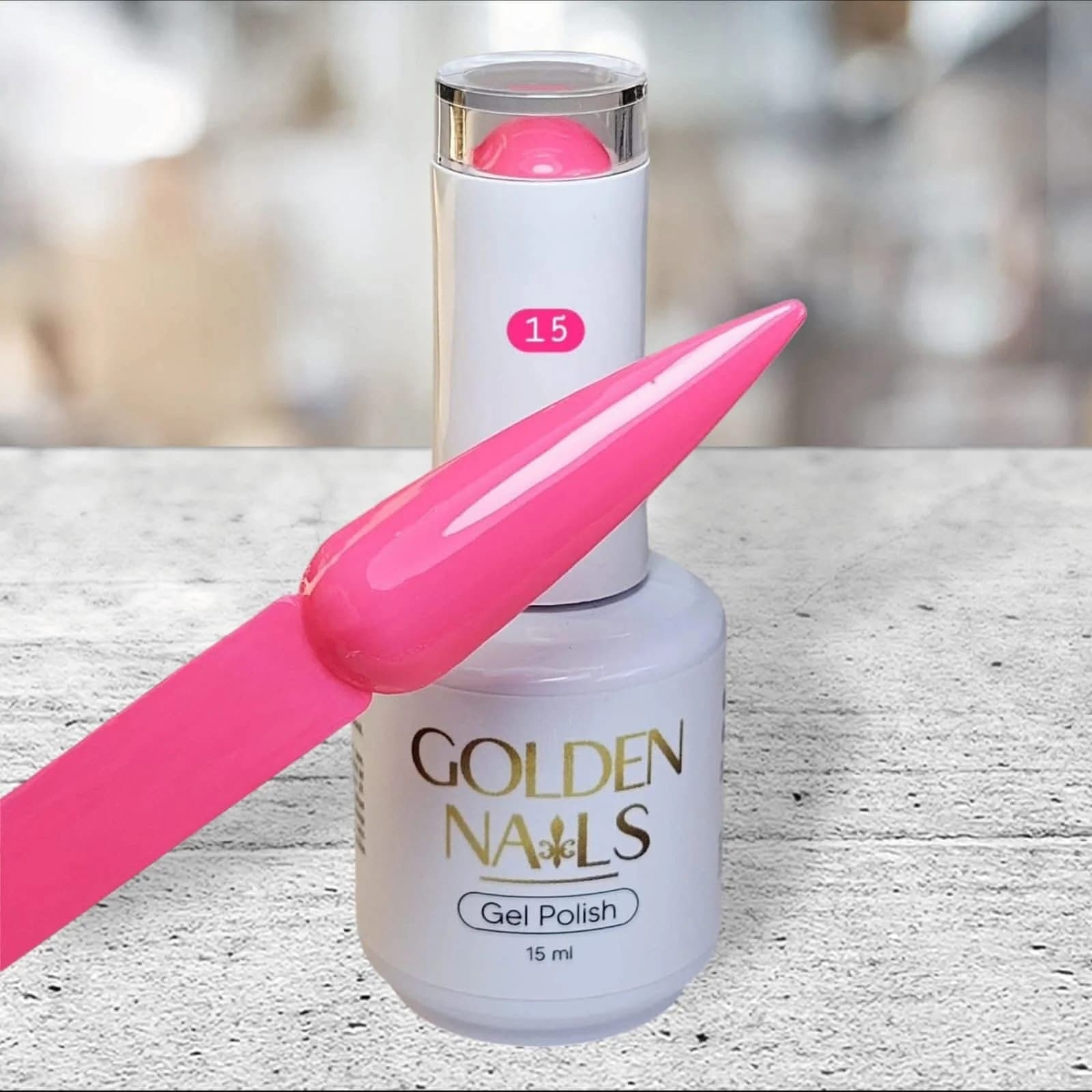 gel polish 15 rosa neon