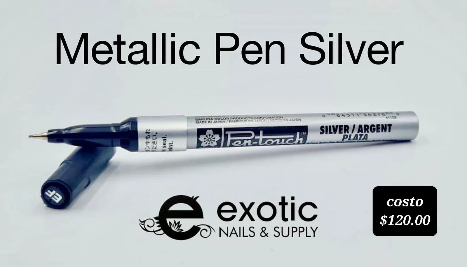 Pluma metálica silver