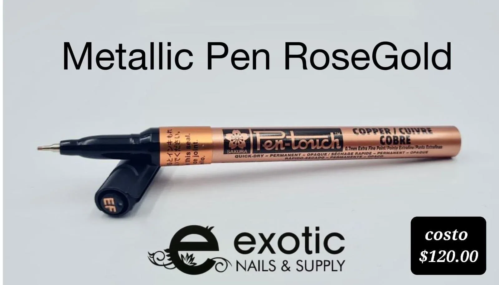 Pluma metálica Rose Gold